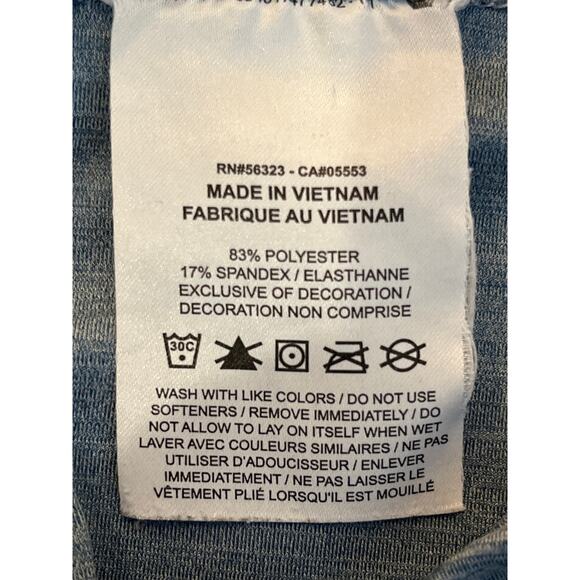 Nike One Dri Fit Heather Blue Full Length Leggings Size Small - Picture 6 of 8